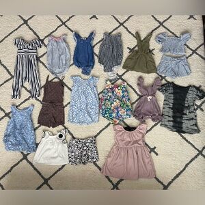 Toddler girl clothes (mostly rompers & dresses) 18 months